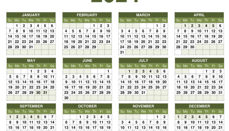 Psychedelic Calendar